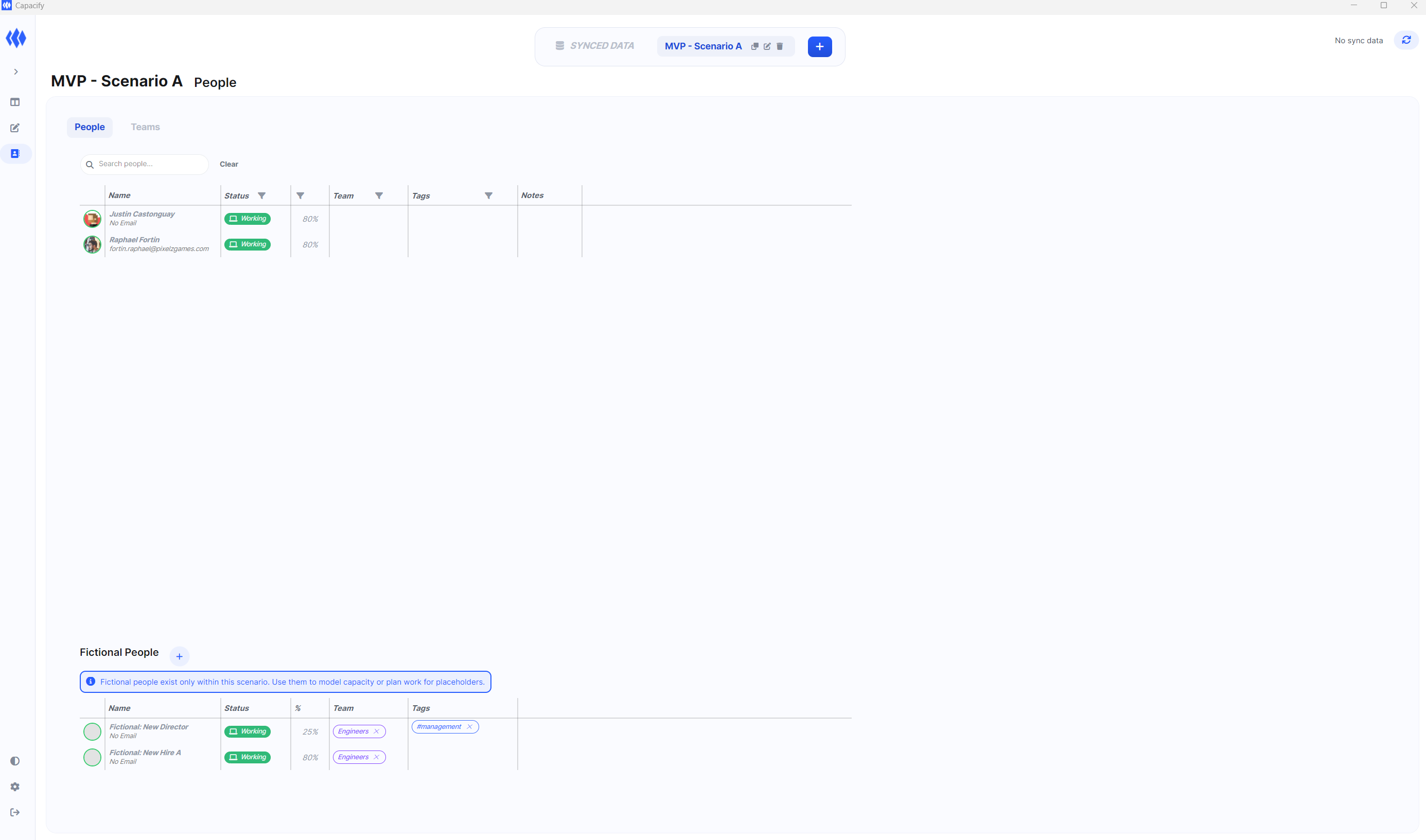 View people and create fictional ones